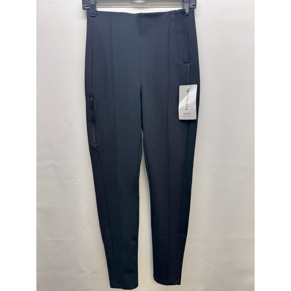 Athleta Glacier Snow Skinny Pant Womens 4 Black High Rise Insulated Winter‎ Ski